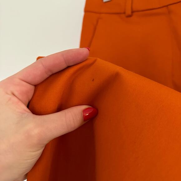 MaxMara Pegno Straight-Leg Trousers Orange 4 $595 - Picture 7 of 12